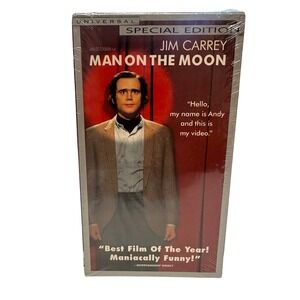 New Sealed‎ Man on the Moon VHS Special Edition Jim Carrey Film